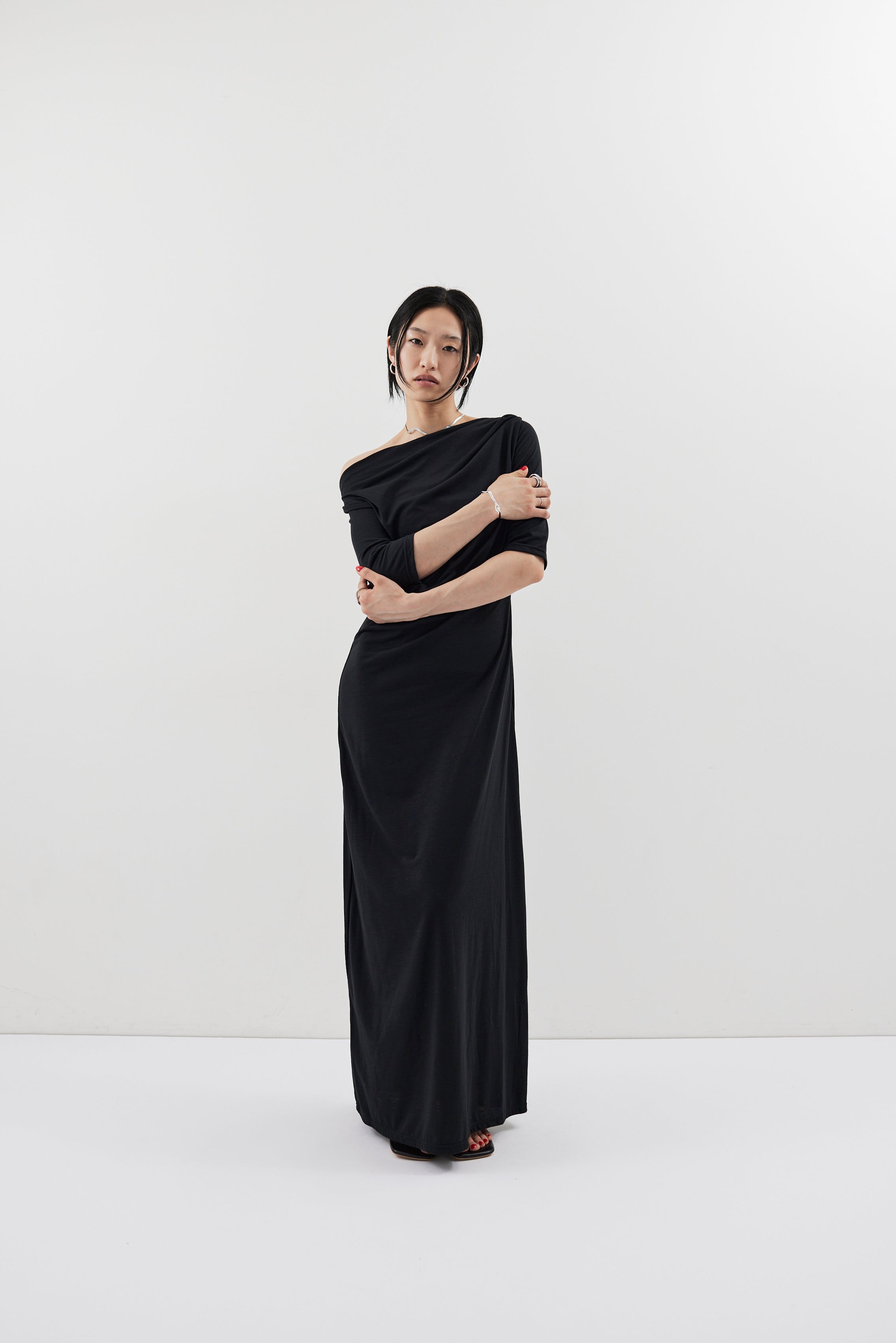 Draped design dress