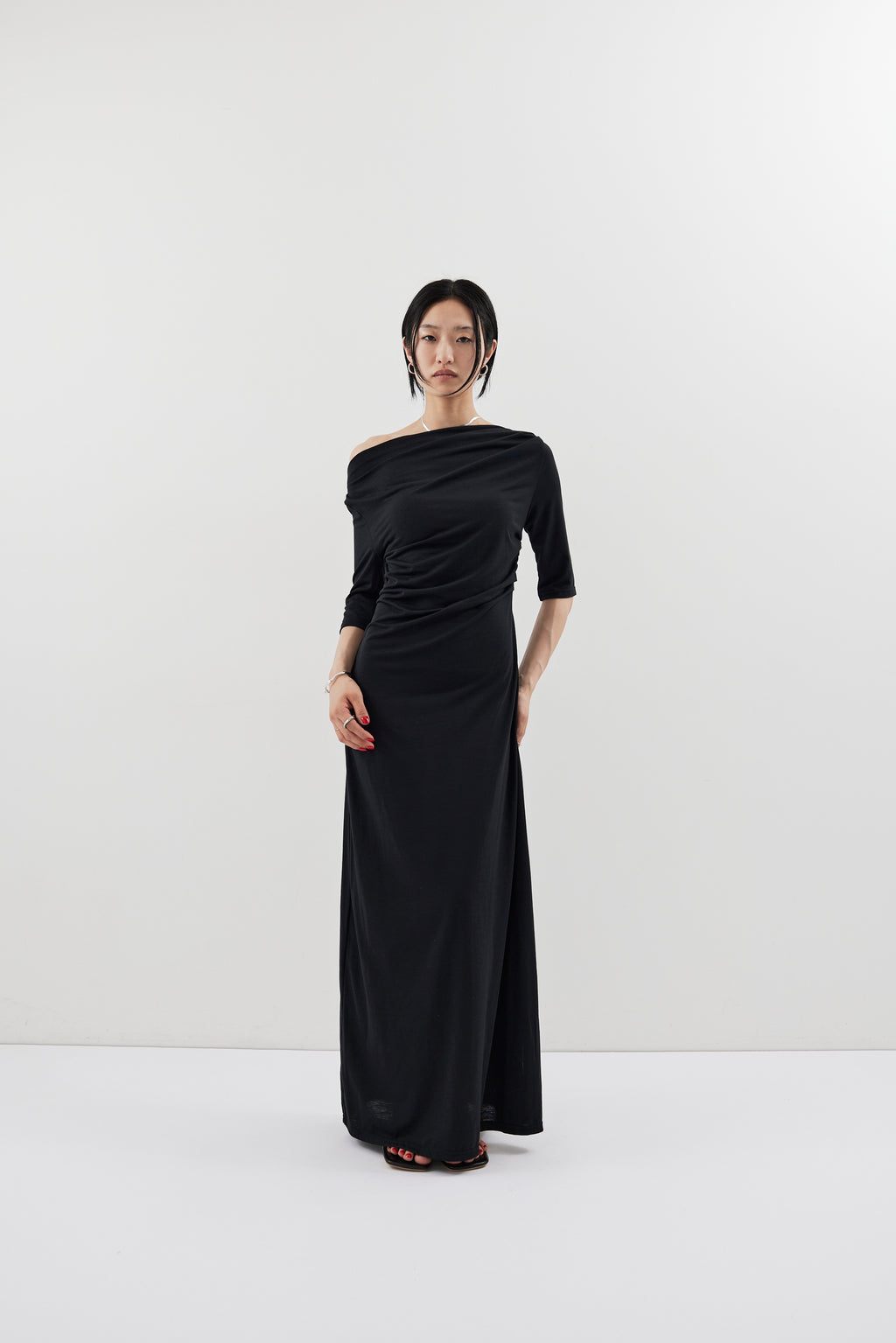 Draped design dress