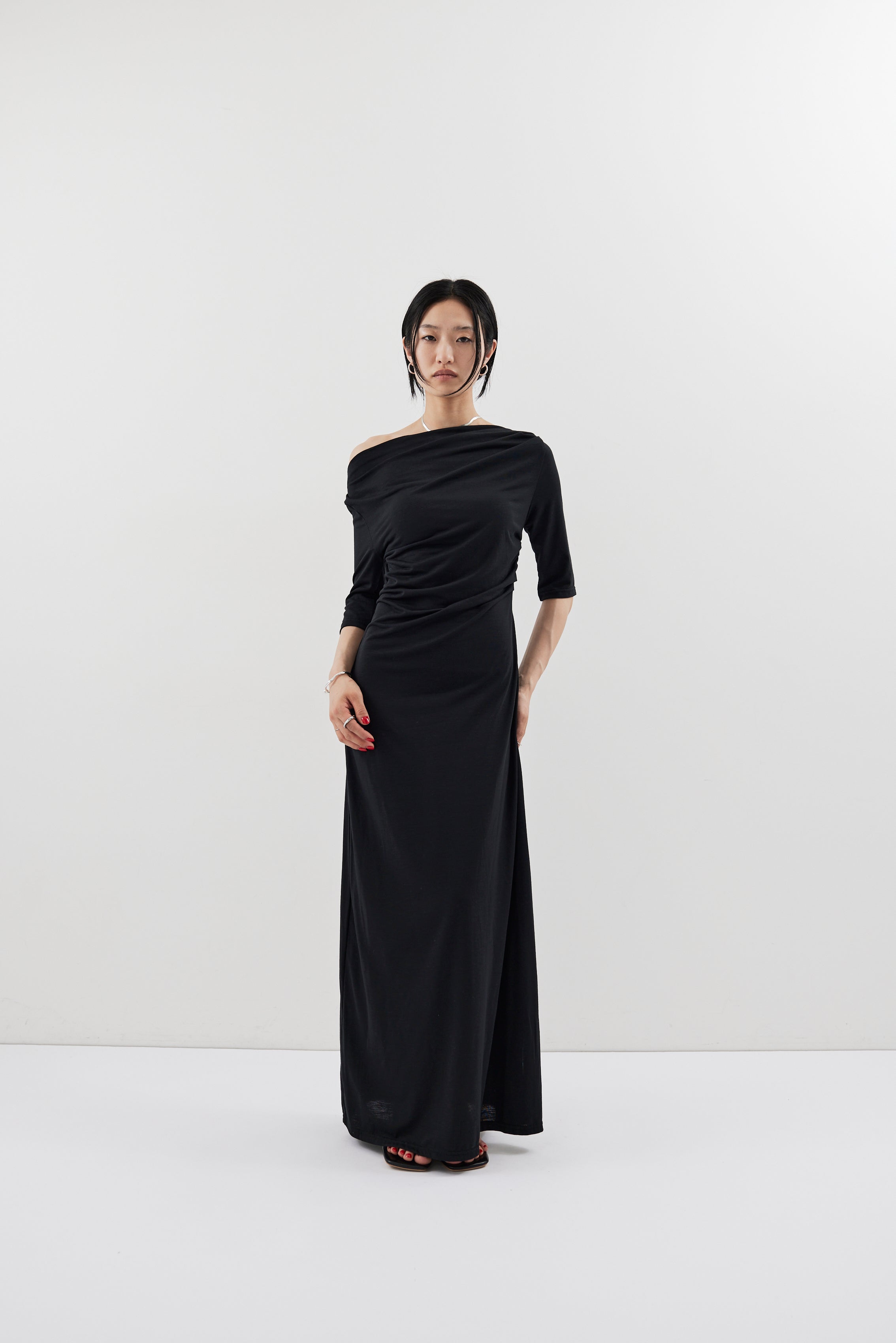 Draped design dress