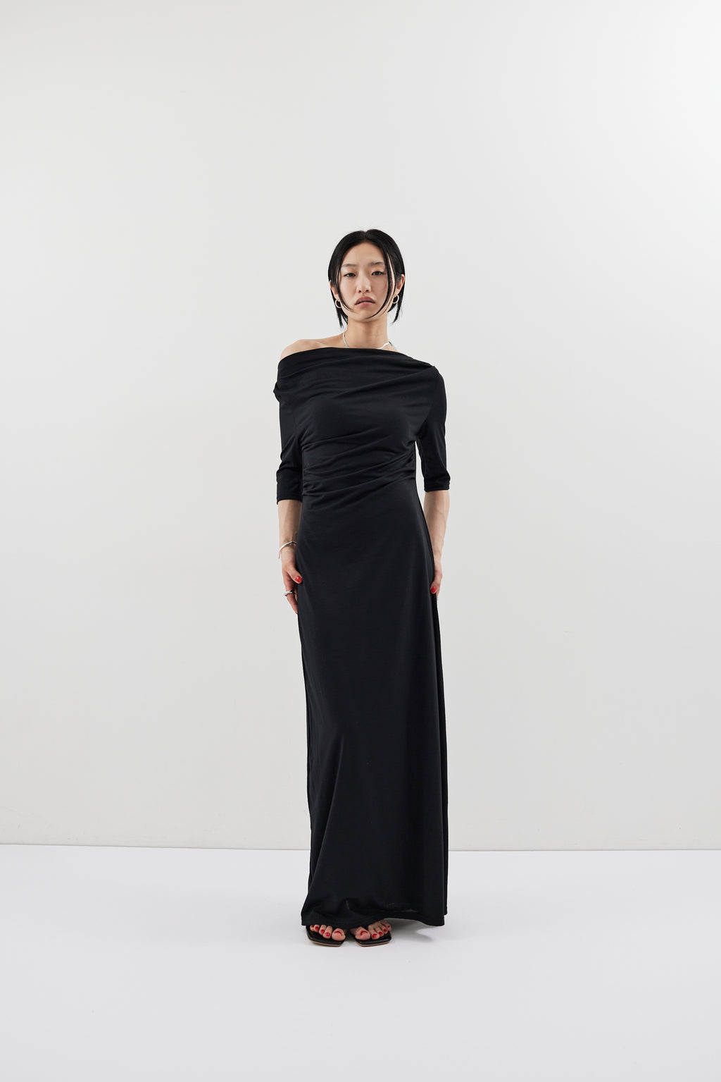 Draped design dress