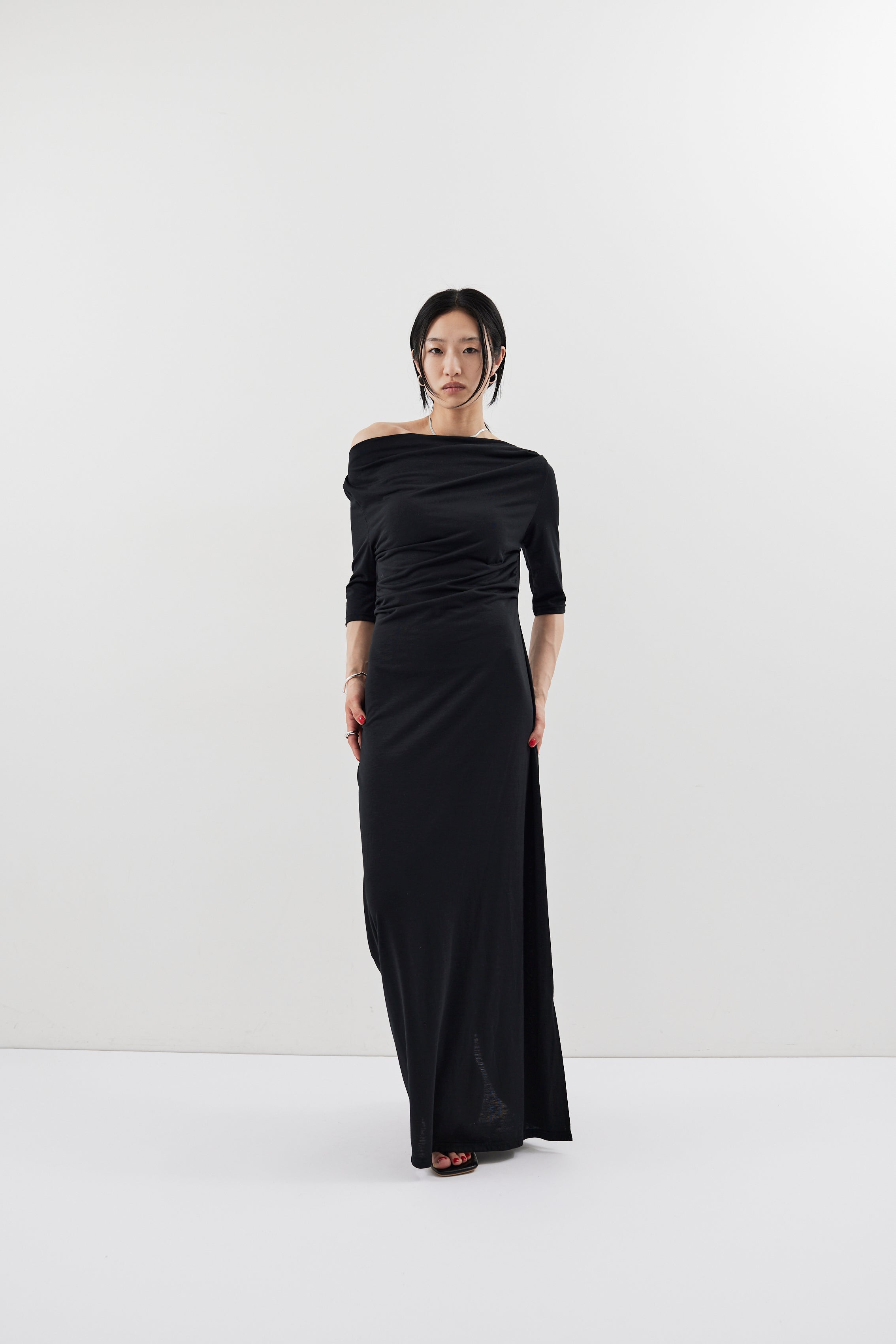 Draped design dress