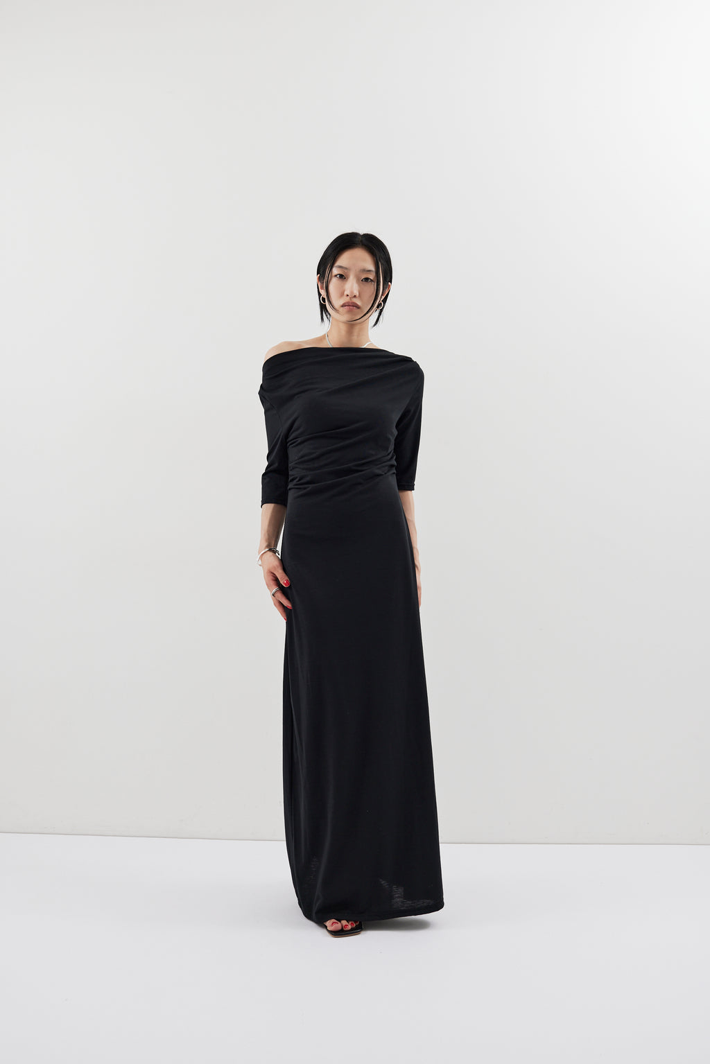 Draped design dress
