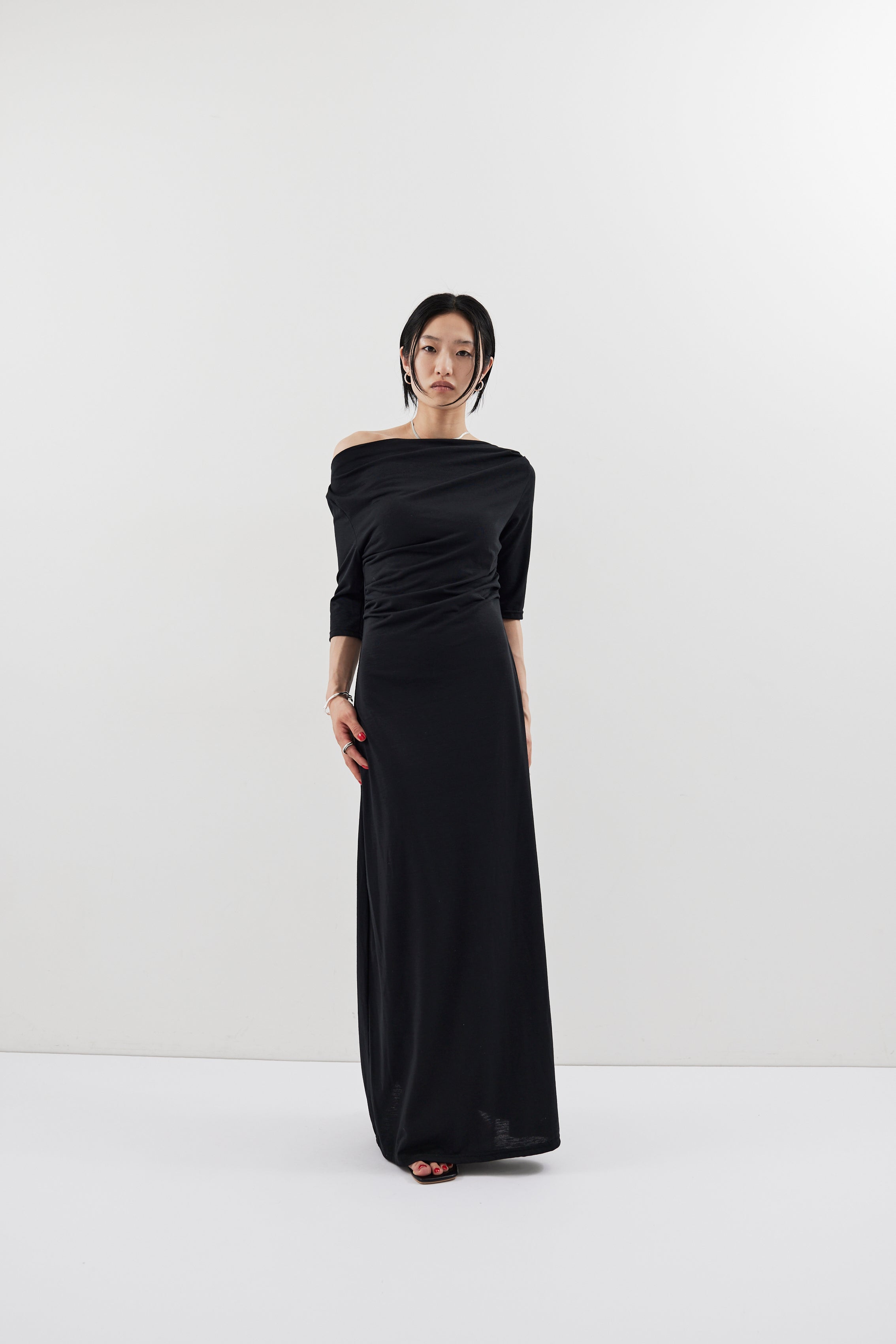 Draped design dress