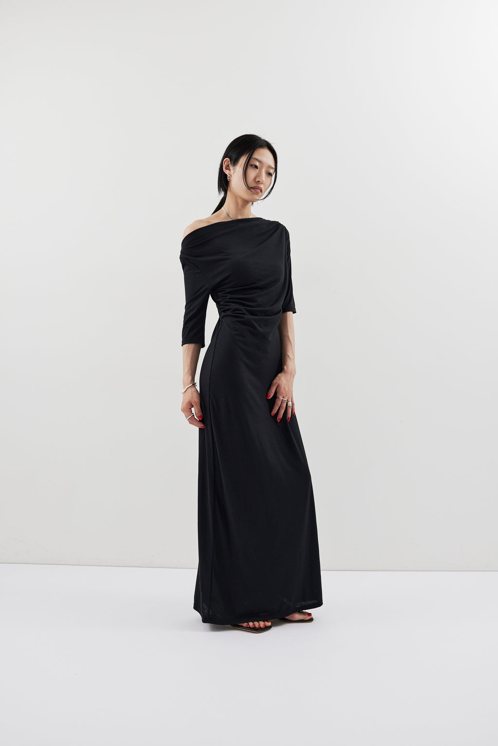Draped design dress