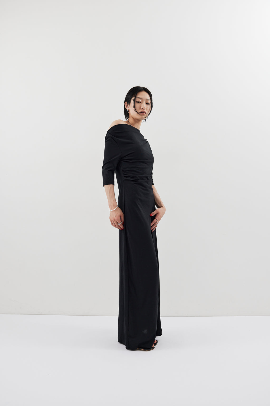 Draped design dress