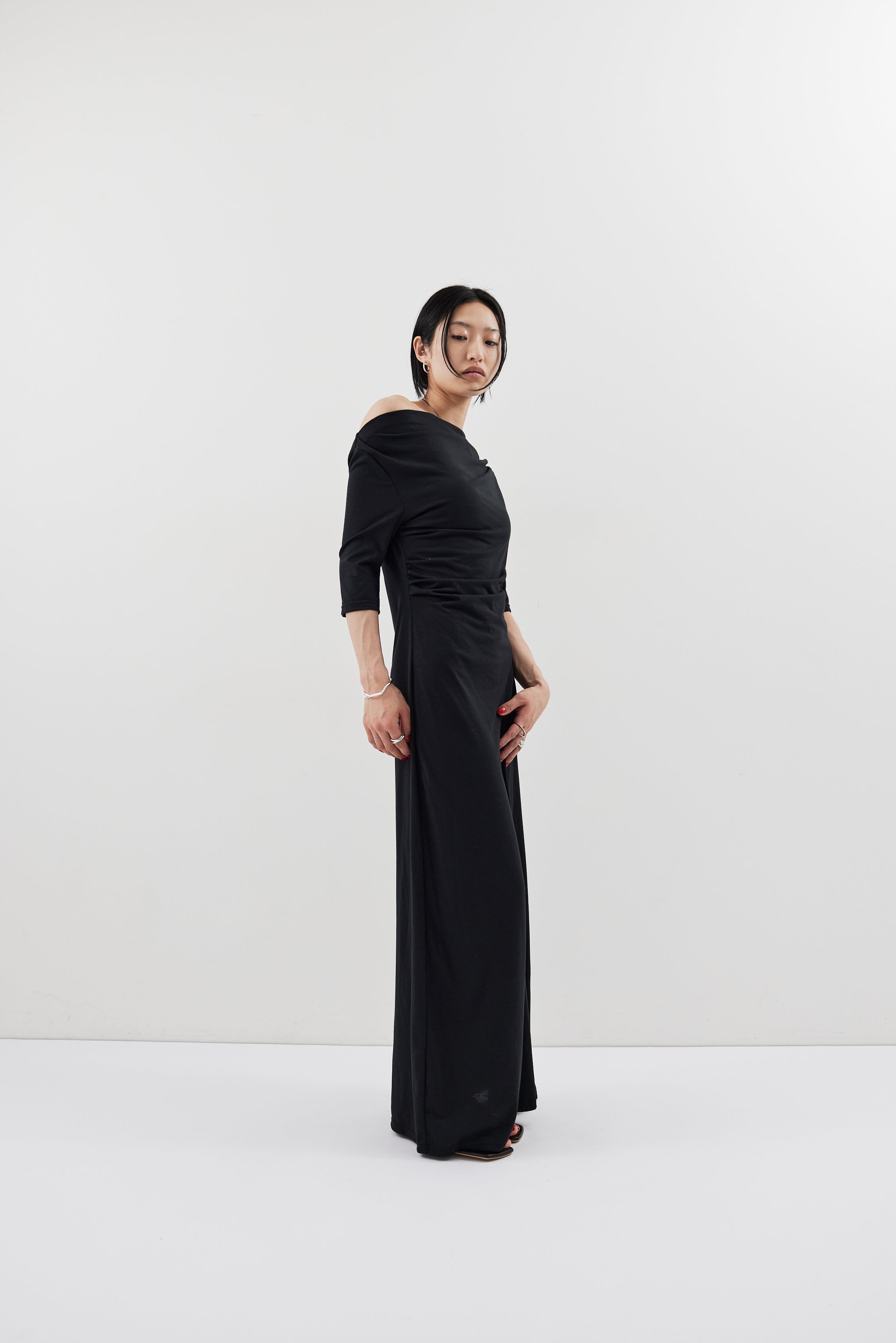 Draped design dress