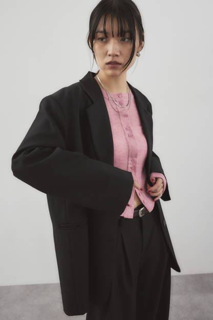 Single-breasted tailored jacket