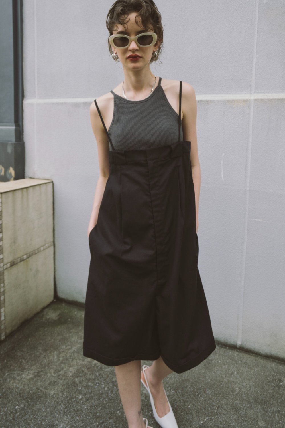 Strappy short all-in-one