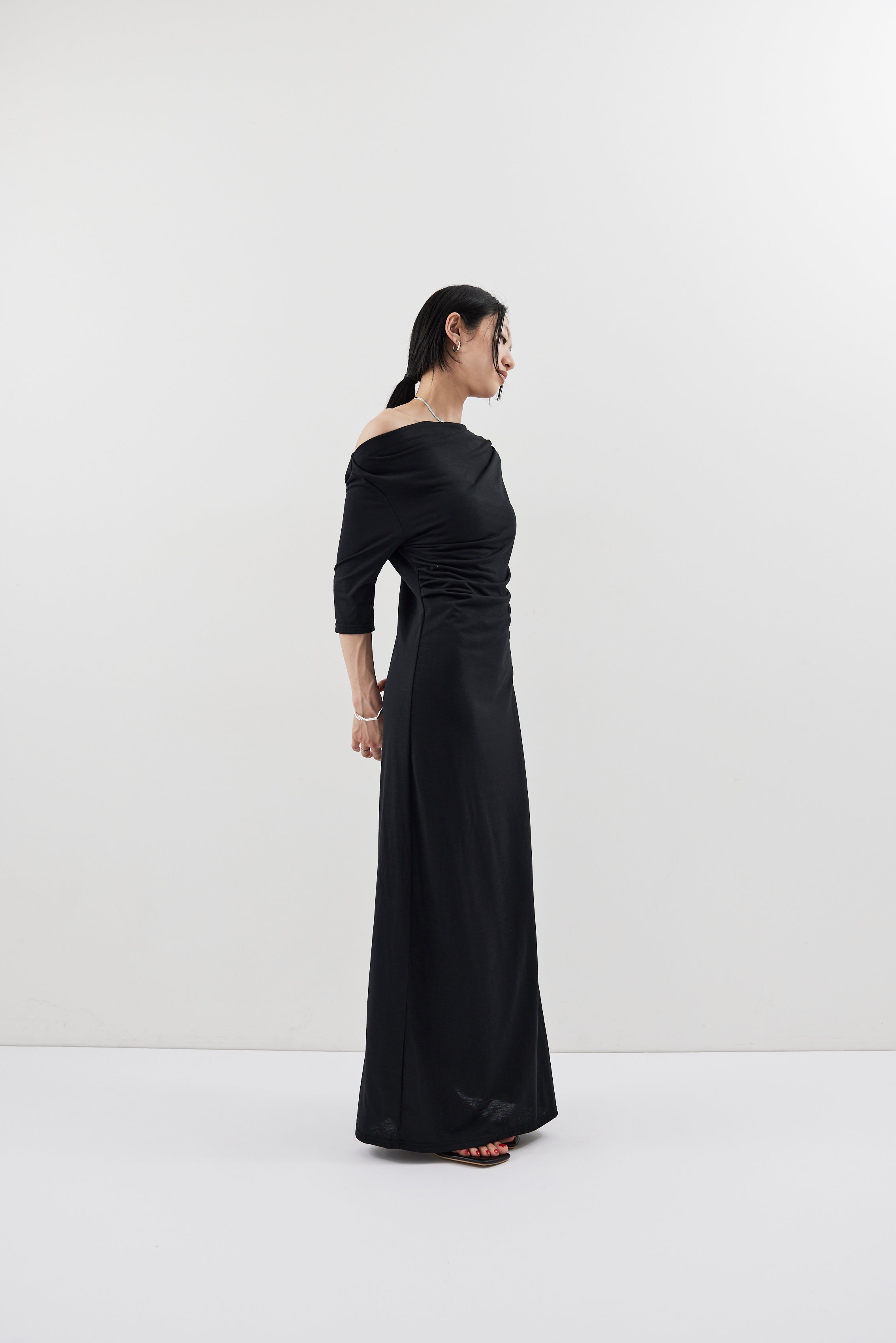 Draped design dress