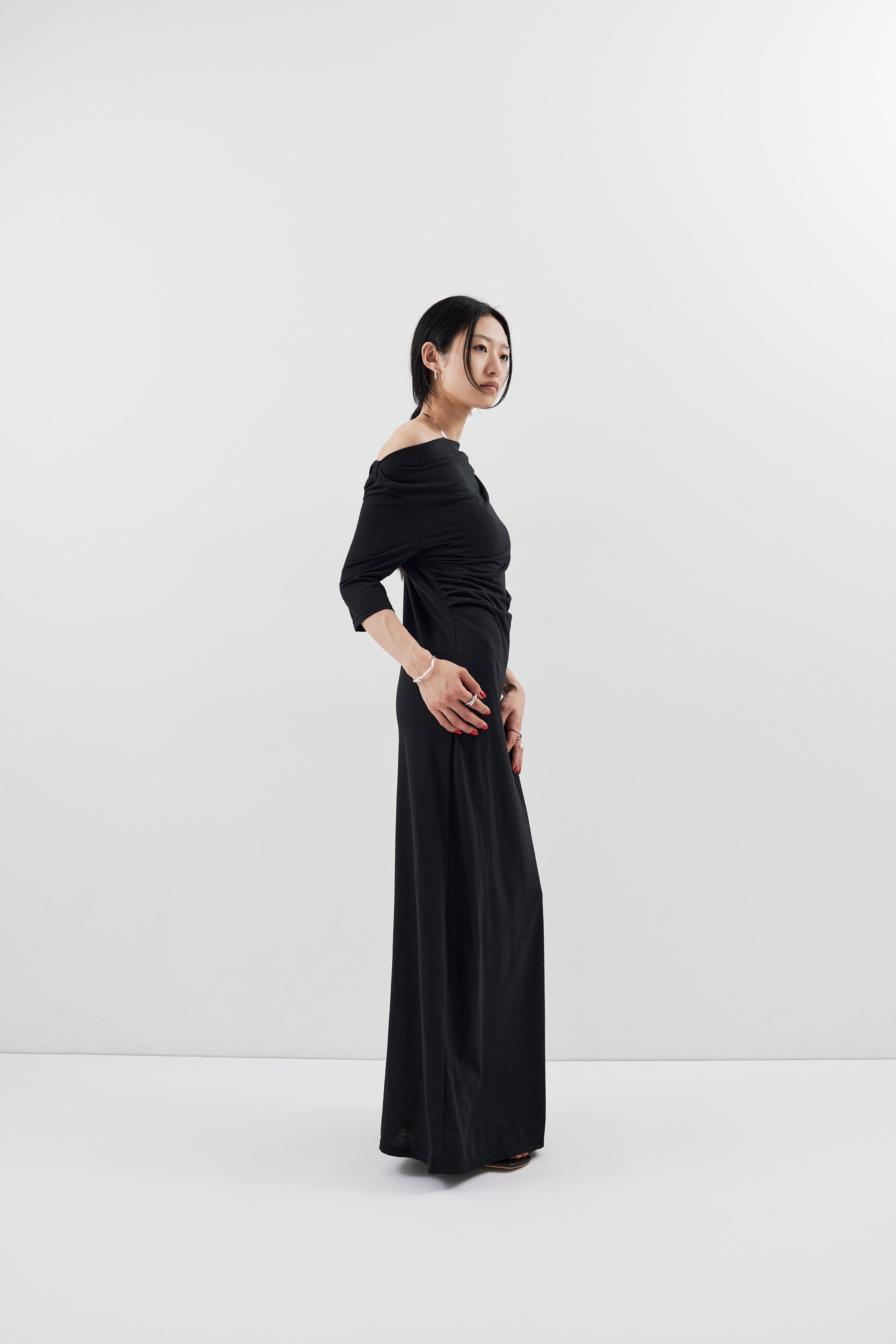 Draped design dress