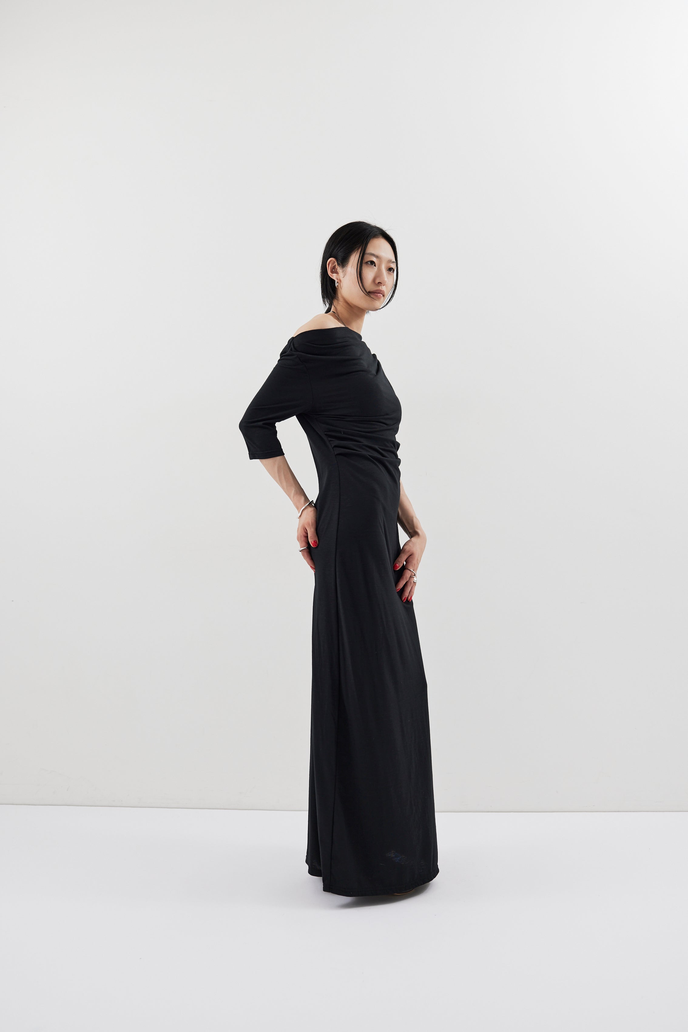 Draped design dress