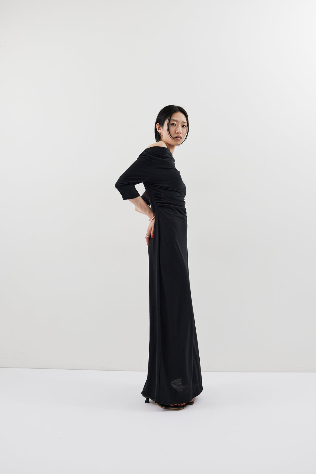 Draped design dress