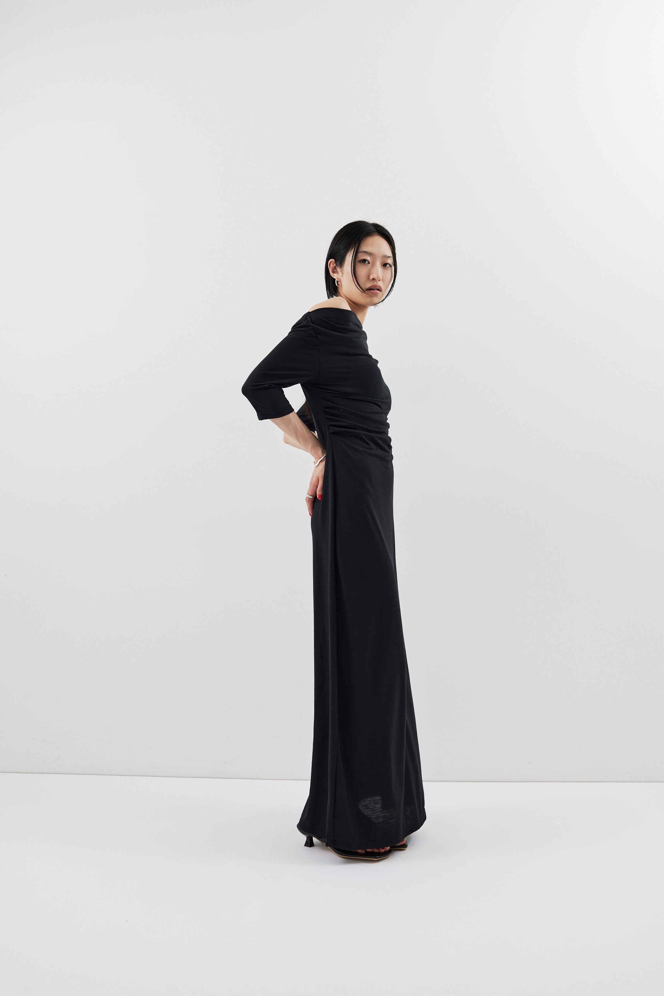 Draped design dress