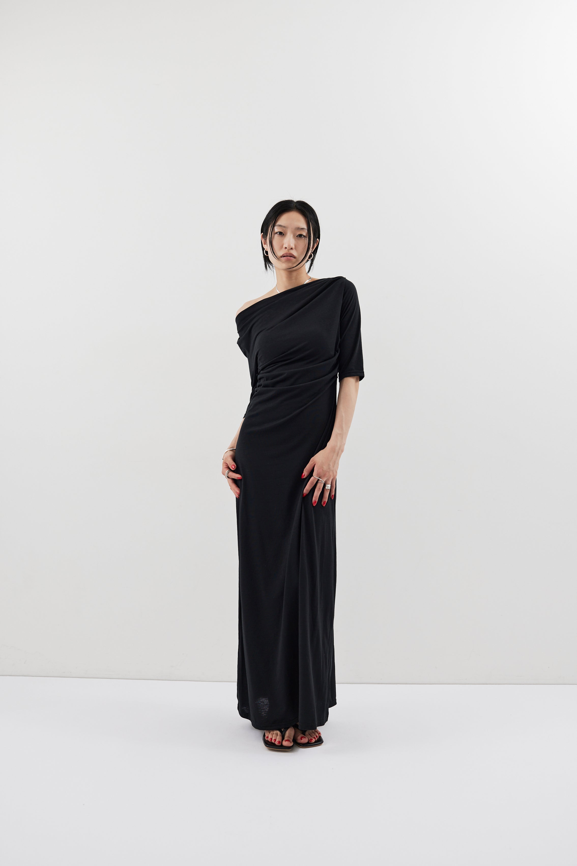 Draped design dress