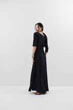Draped design dress