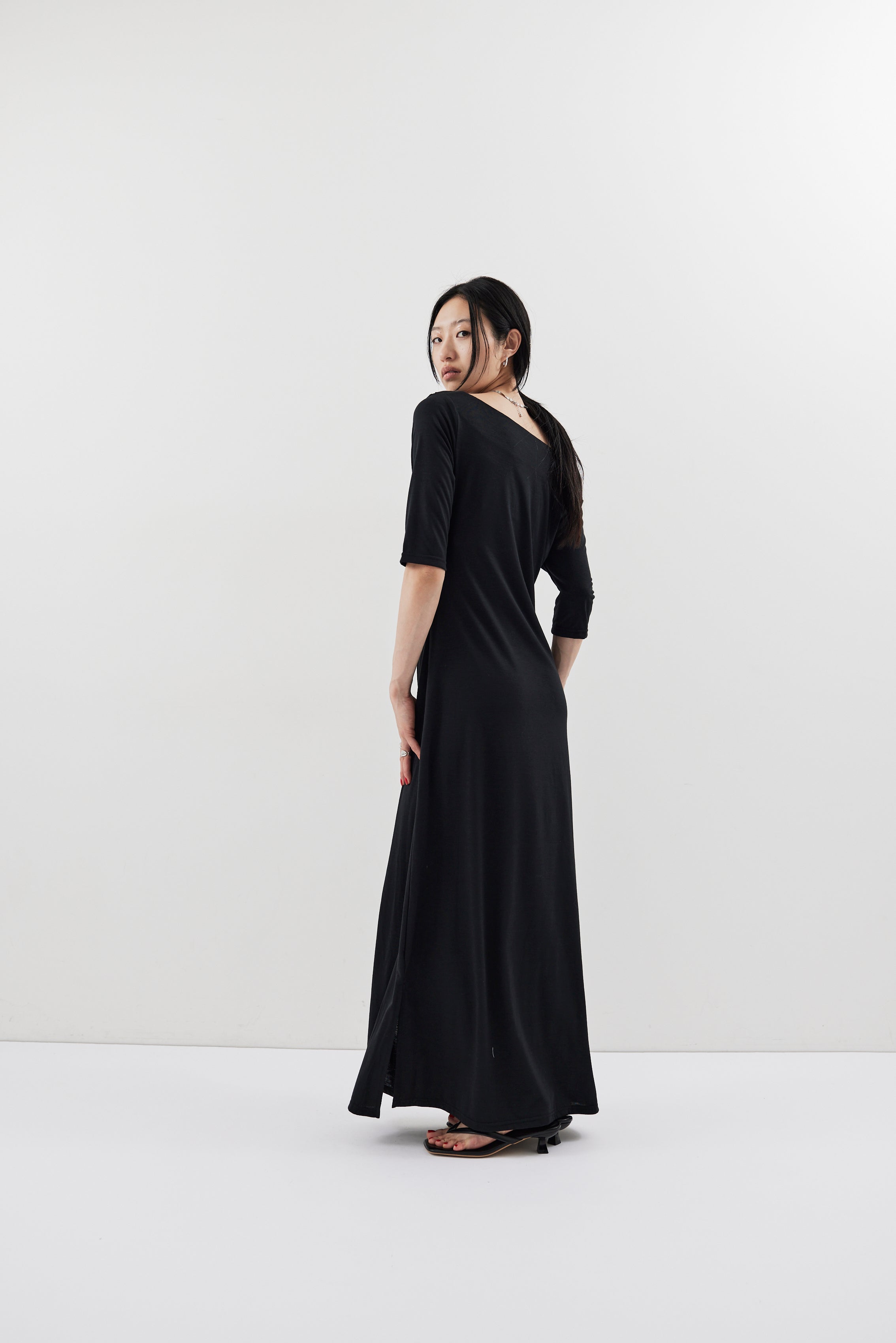 Draped design dress