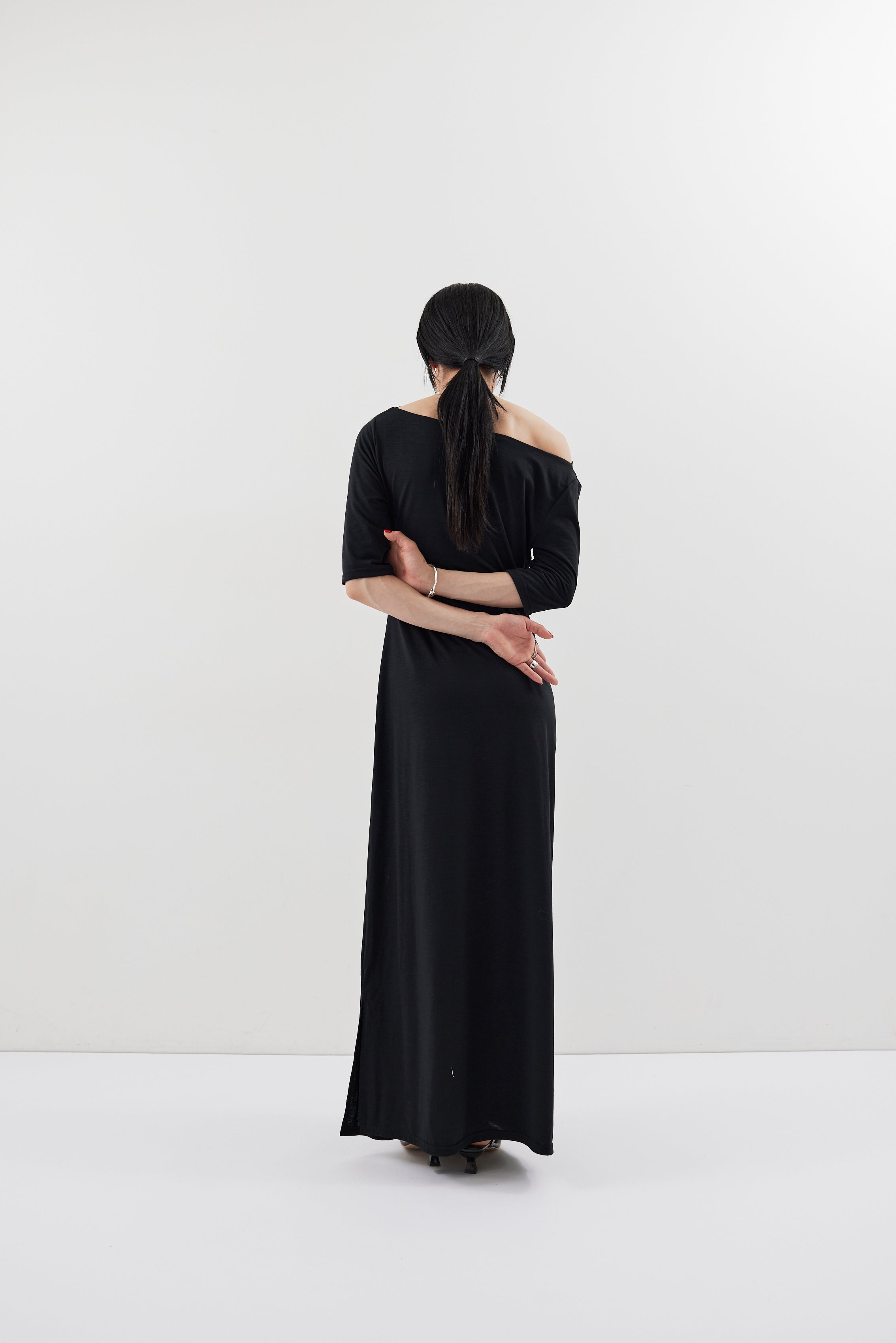 Draped design dress