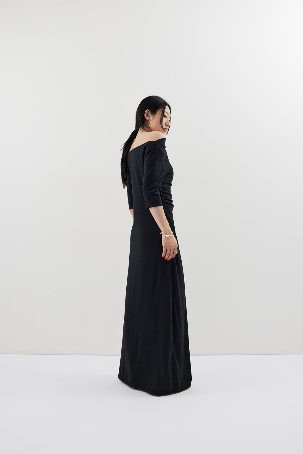 Draped design dress
