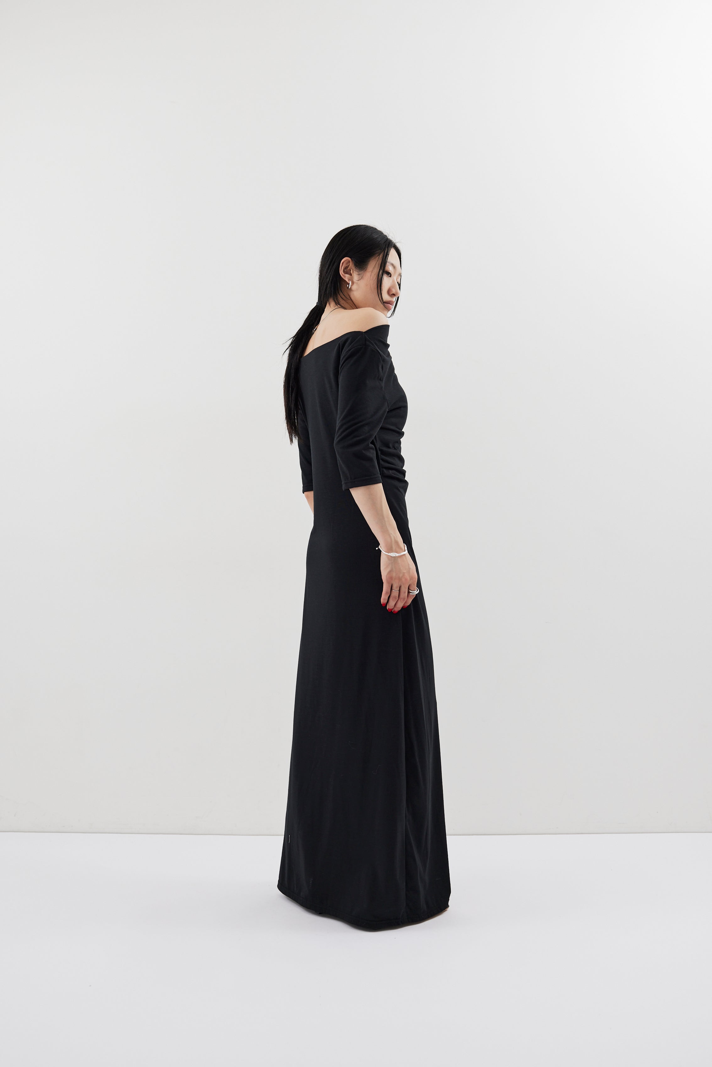 Draped design dress