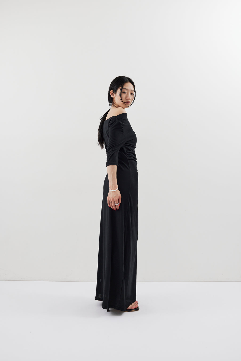 Draped design dress