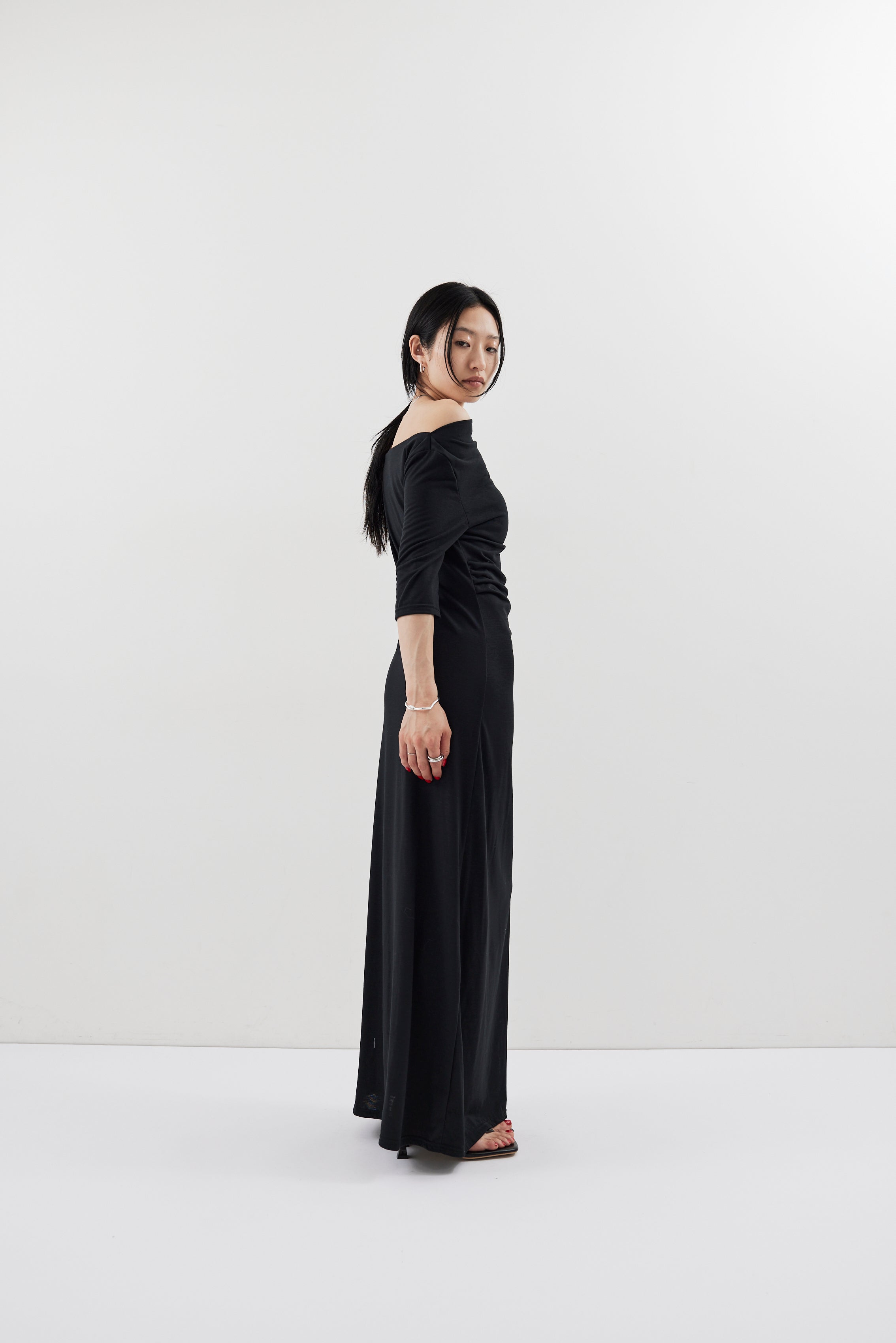 Draped design dress