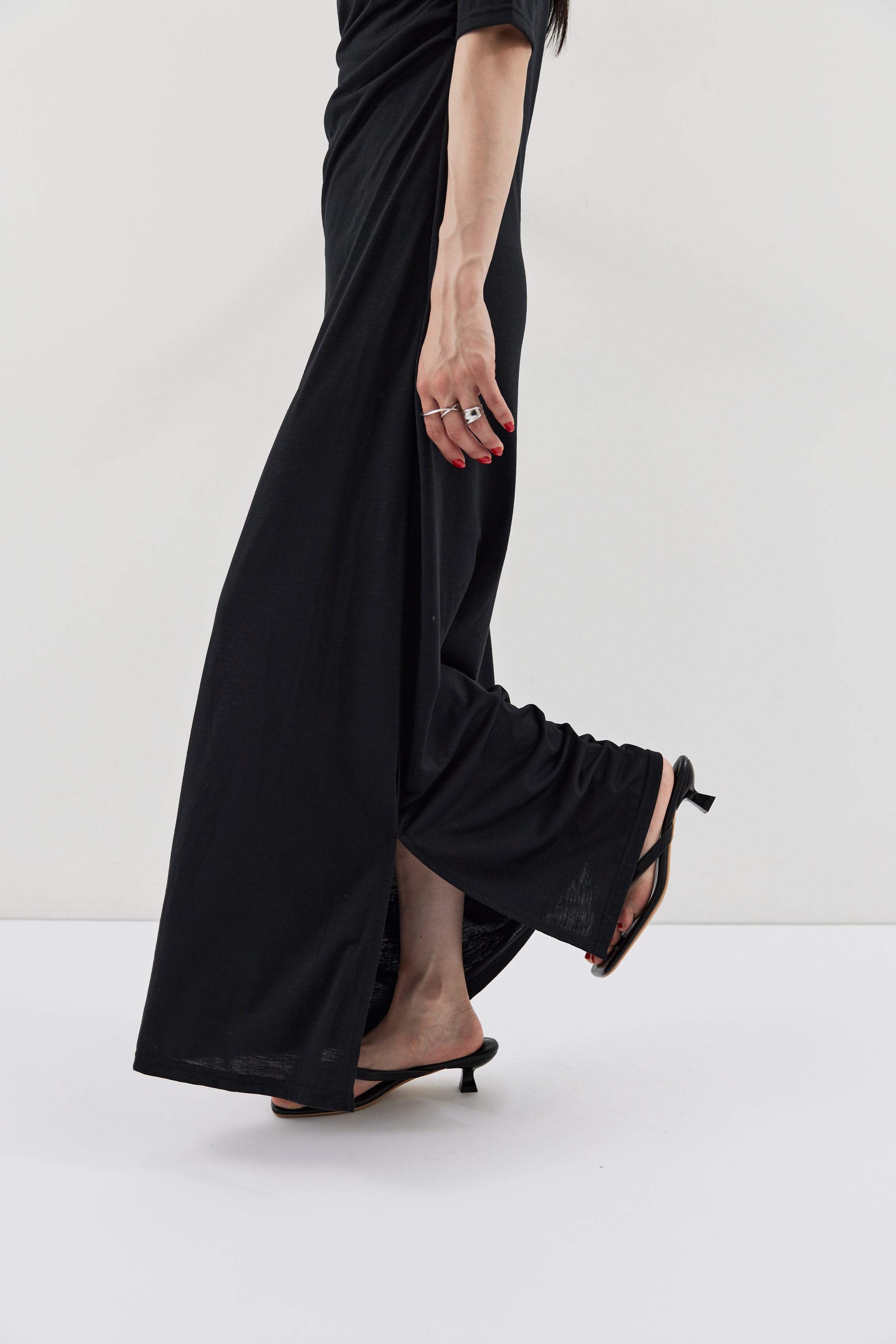 Draped design dress