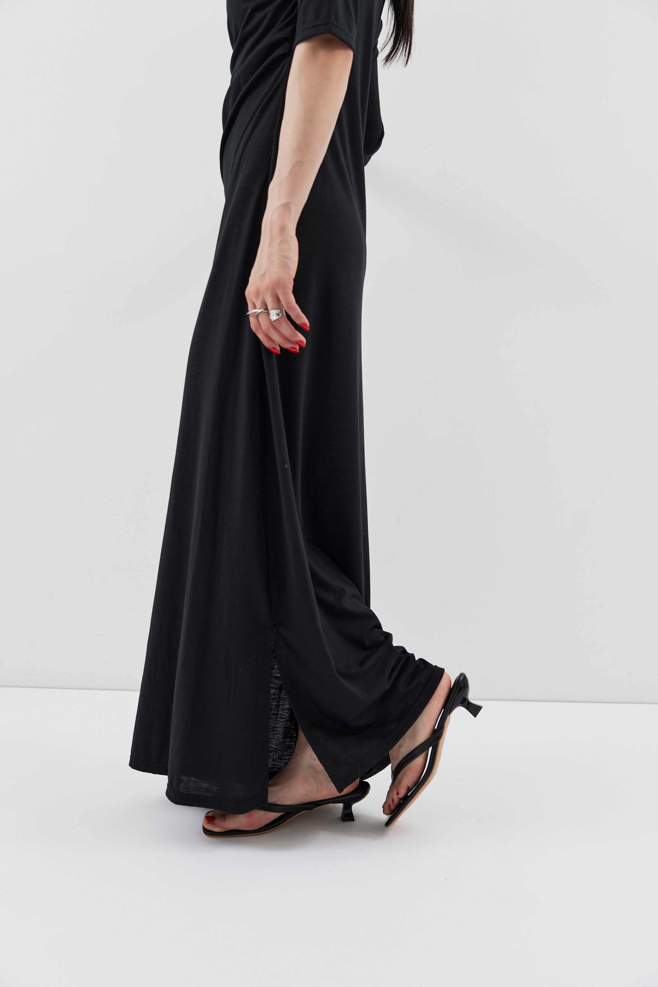 Draped design dress