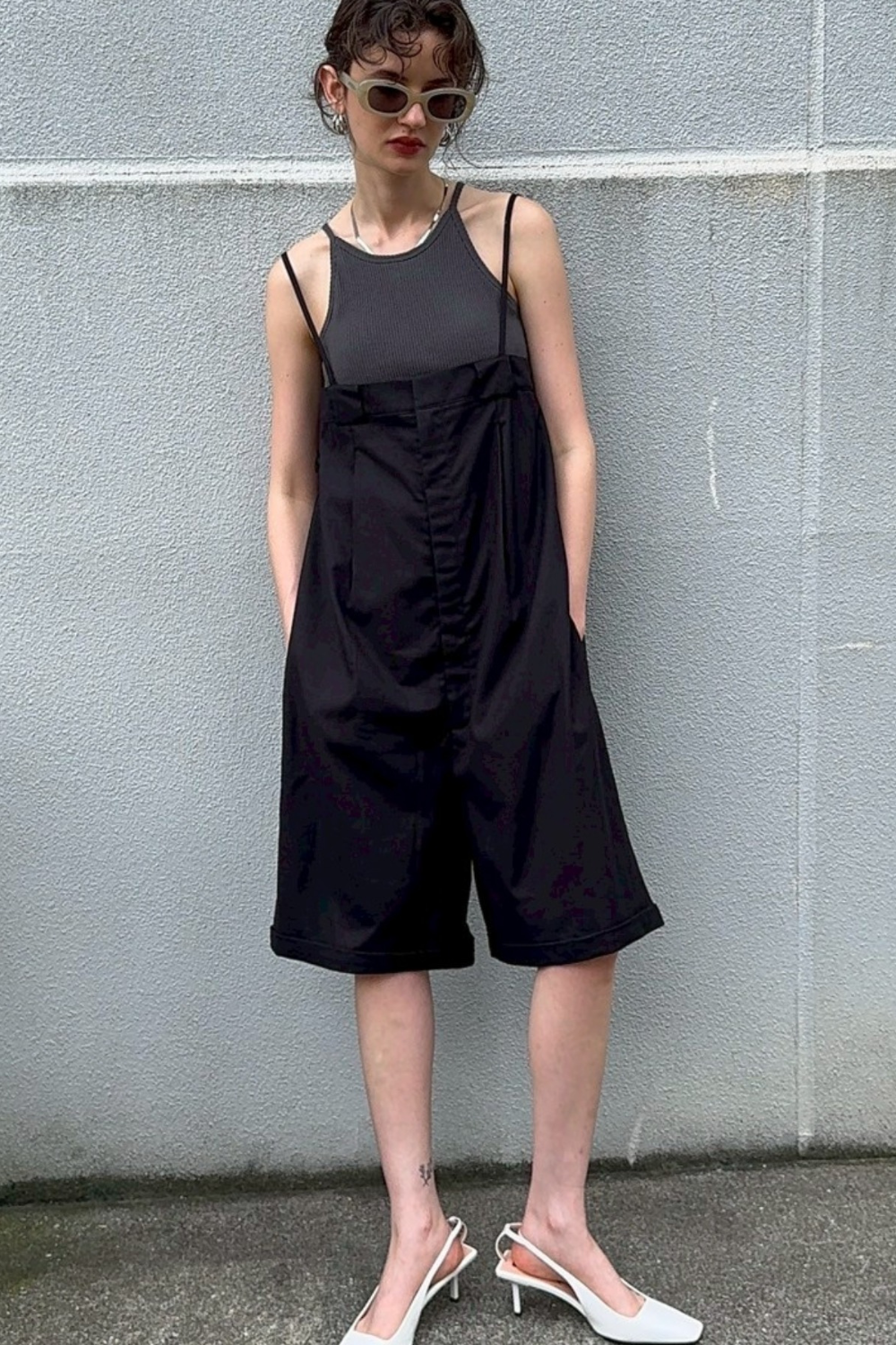 Strappy short all-in-one