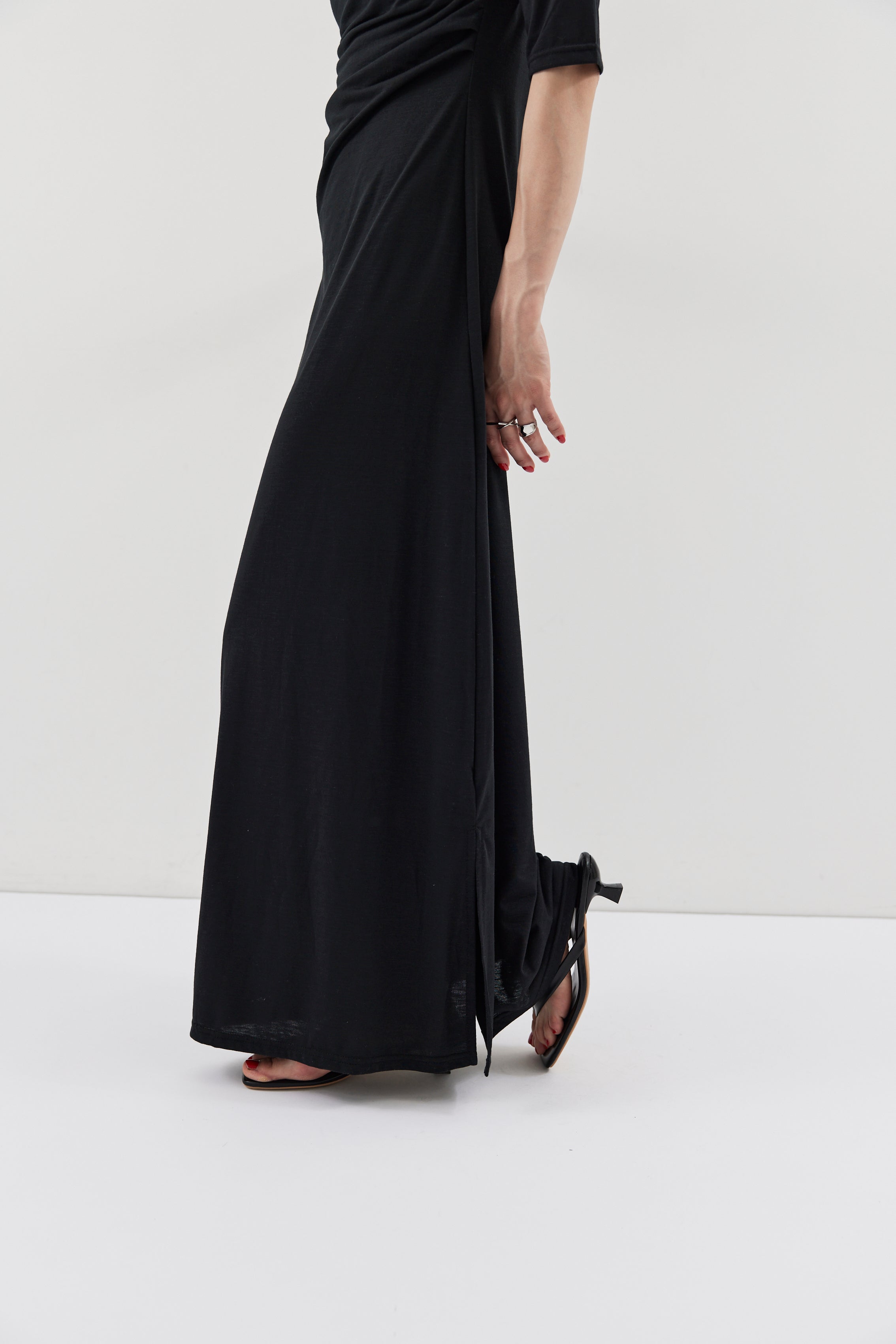 Draped design dress