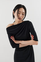 Draped design dress