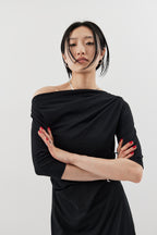 Draped design dress