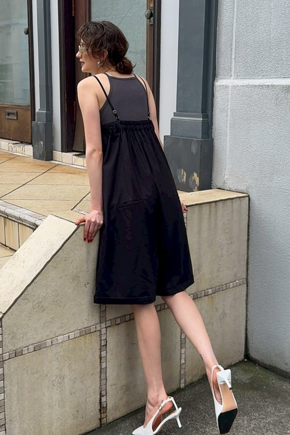 Strappy short all-in-one