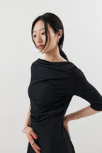 Draped design dress