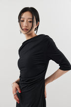 Draped design dress