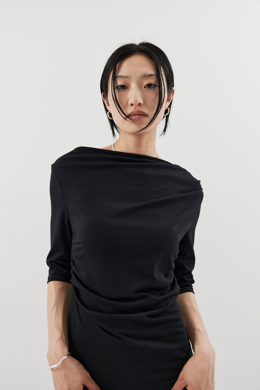 Draped design dress