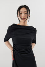 Draped design dress