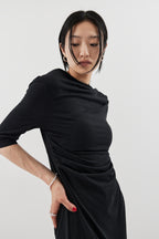 Draped design dress