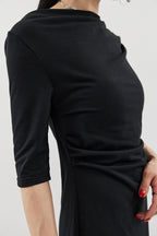 Draped design dress