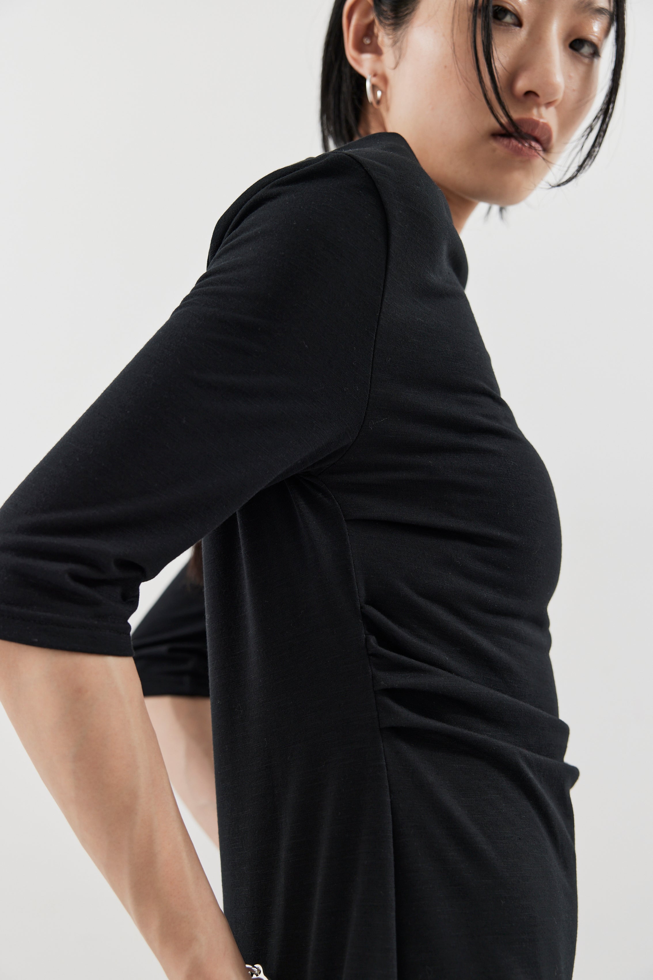 Draped design dress