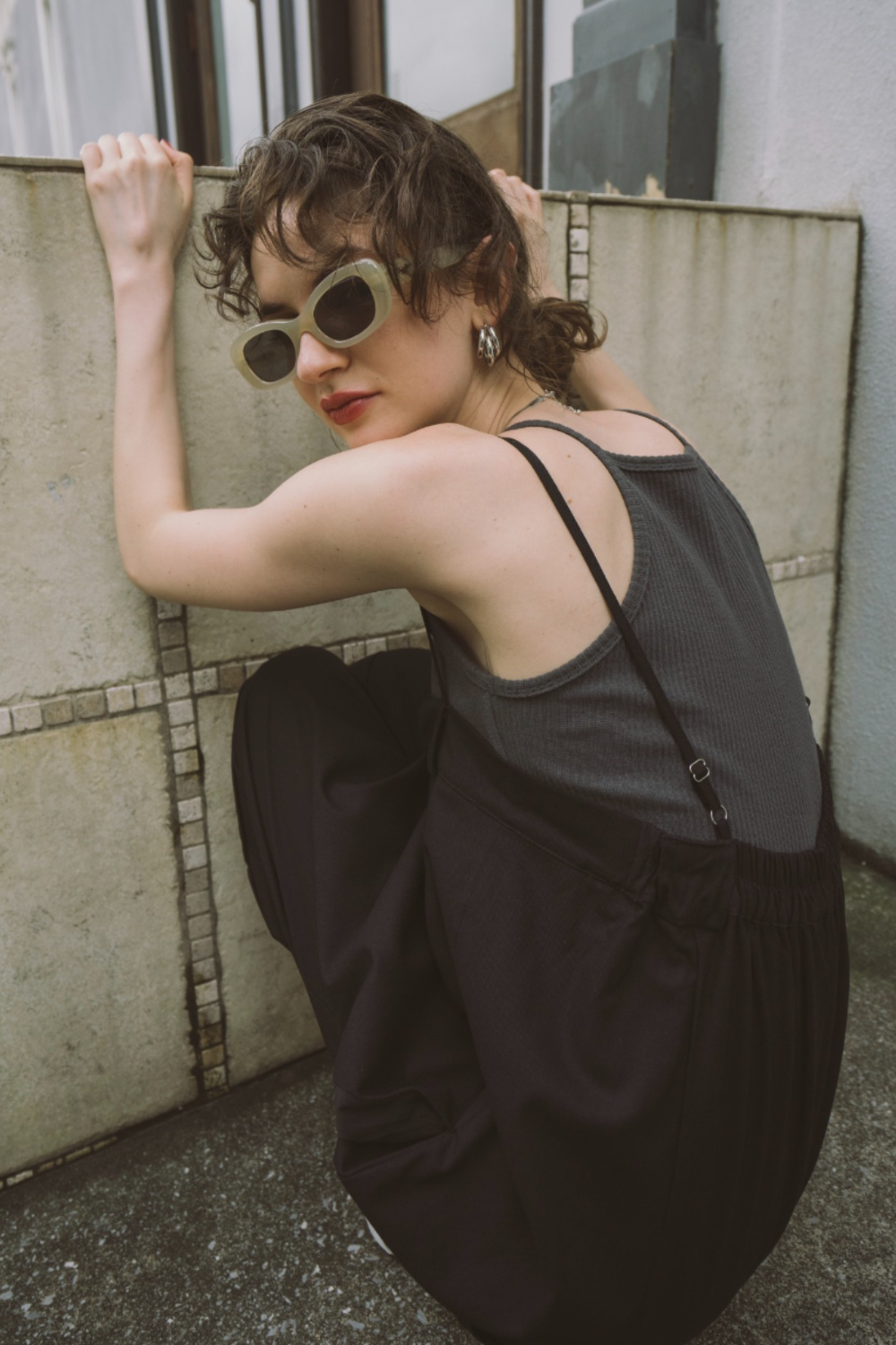 Strappy short all-in-one