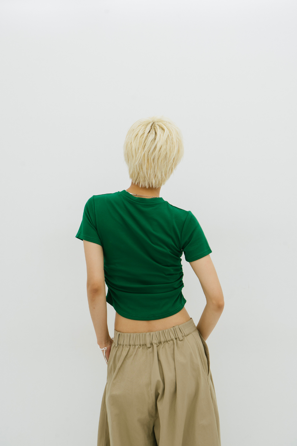 Side gather compact TEE