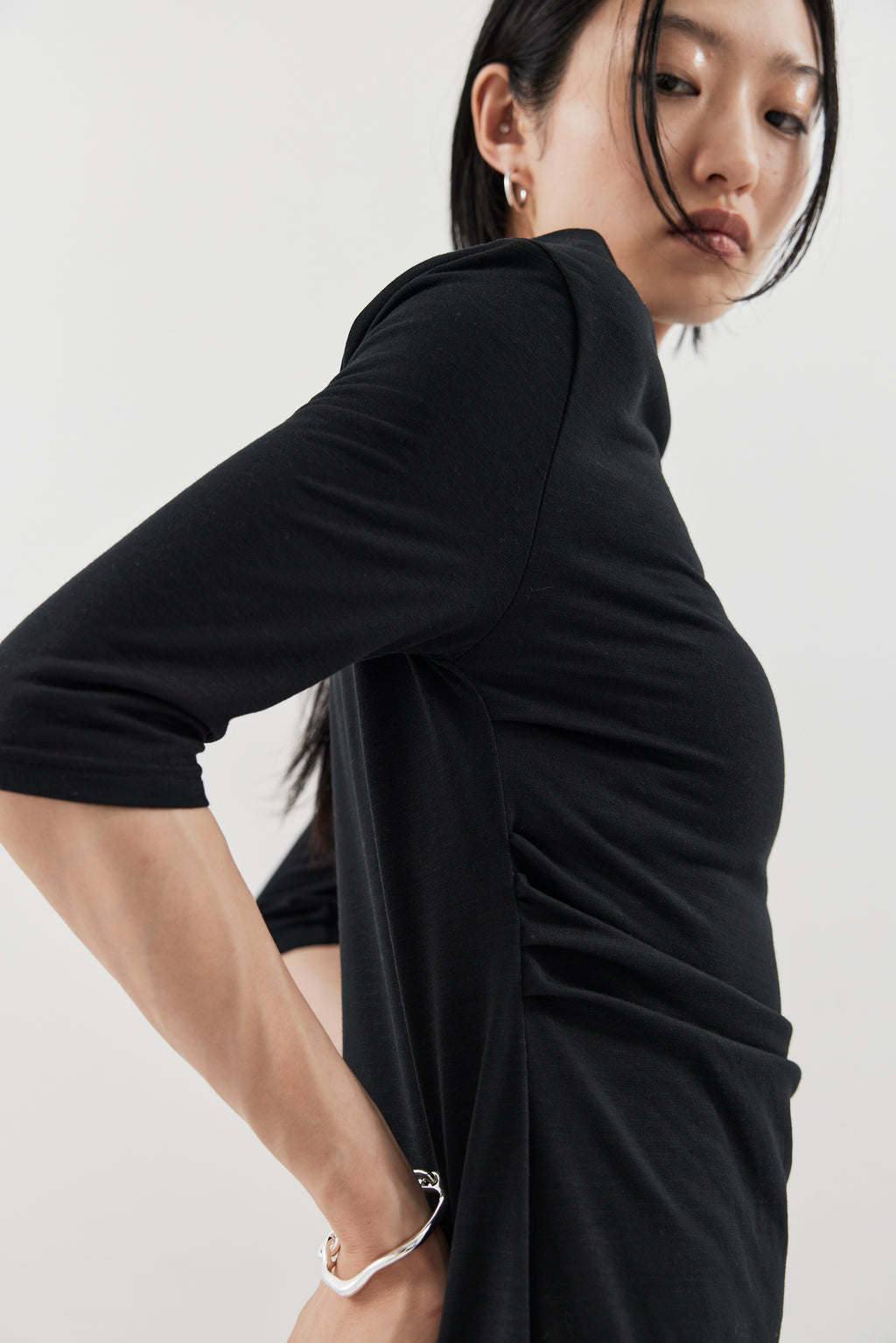 Draped design dress
