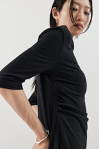 Draped design dress