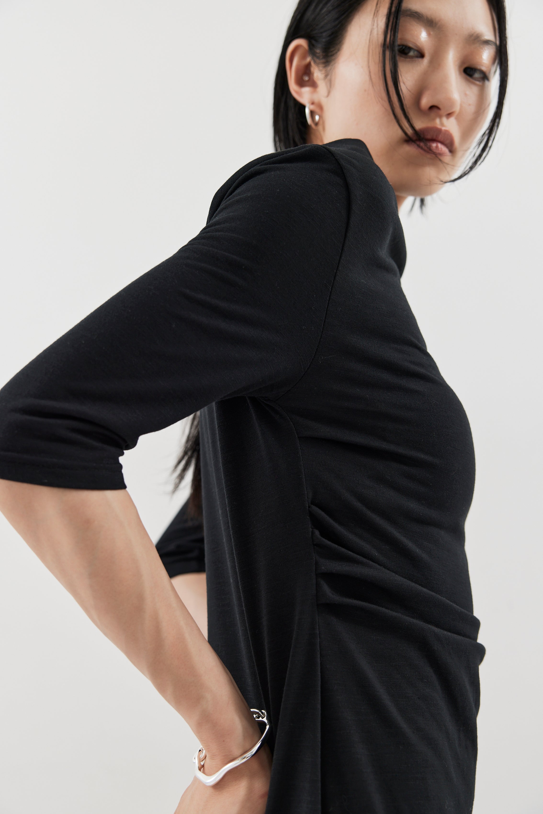 Draped design dress