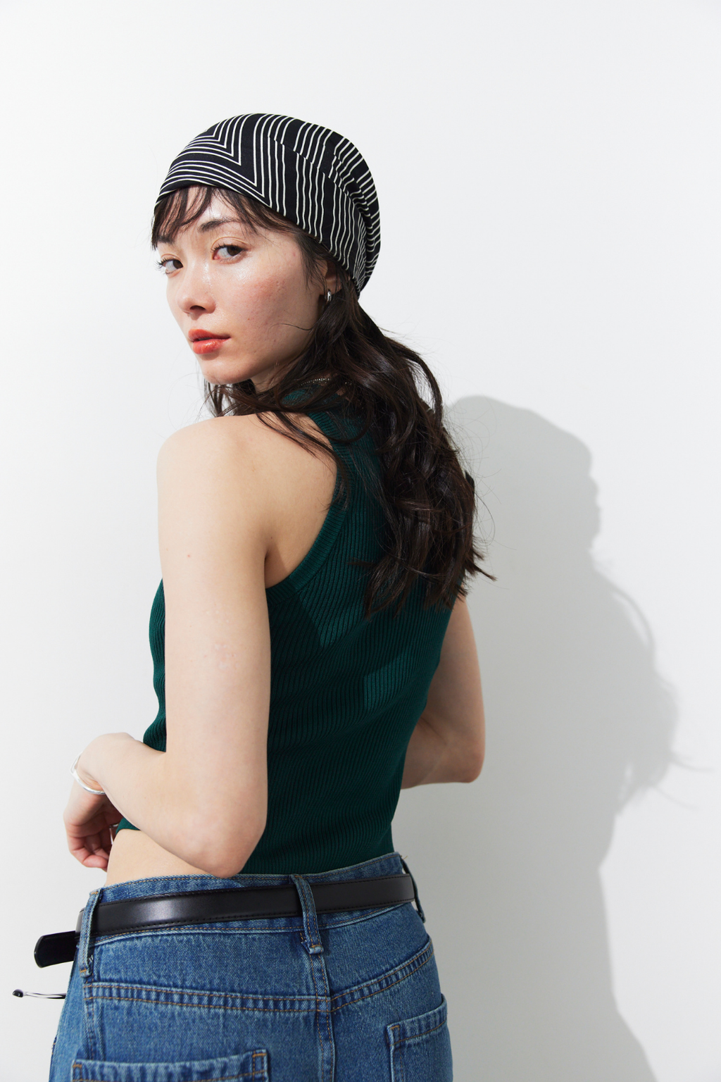 Rib-knit tank bodysuit