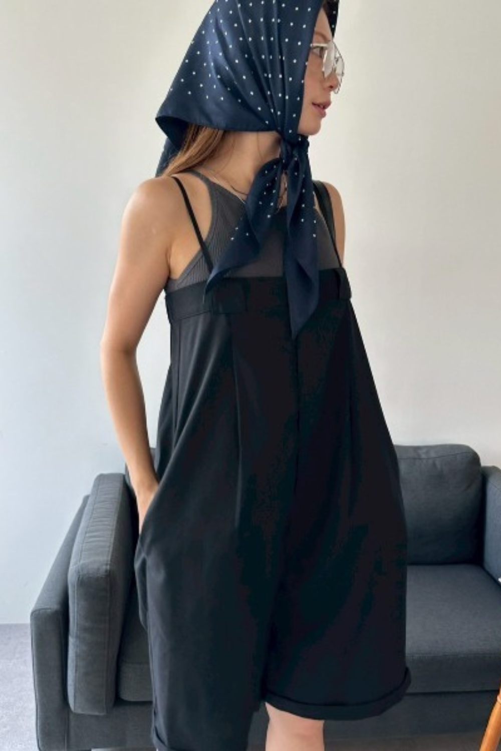 Strappy short all-in-one