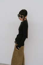 Eyelet long sleeve TEE