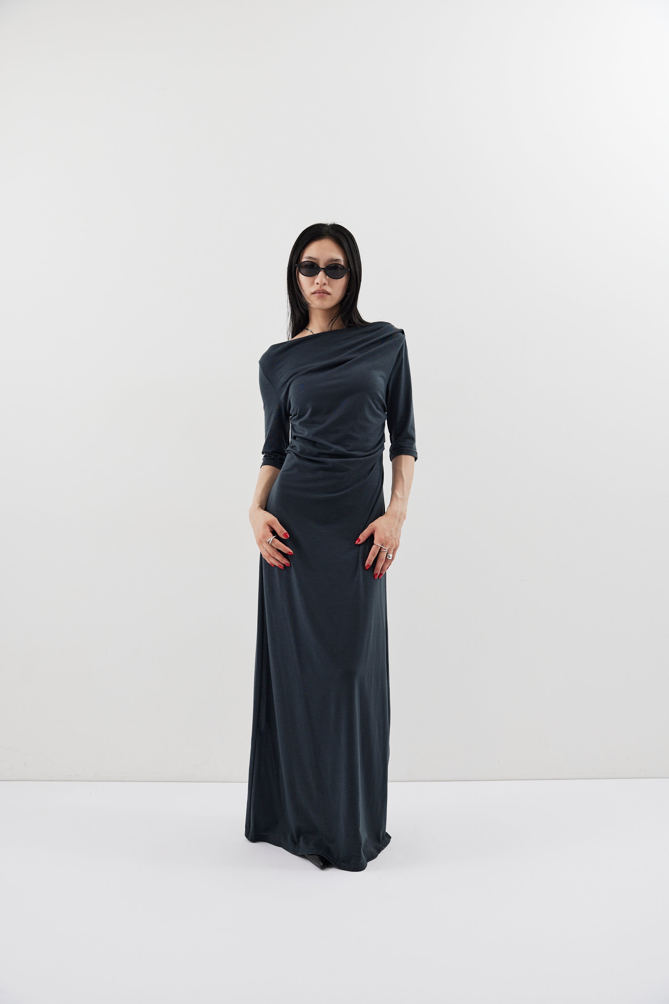 Draped design dress