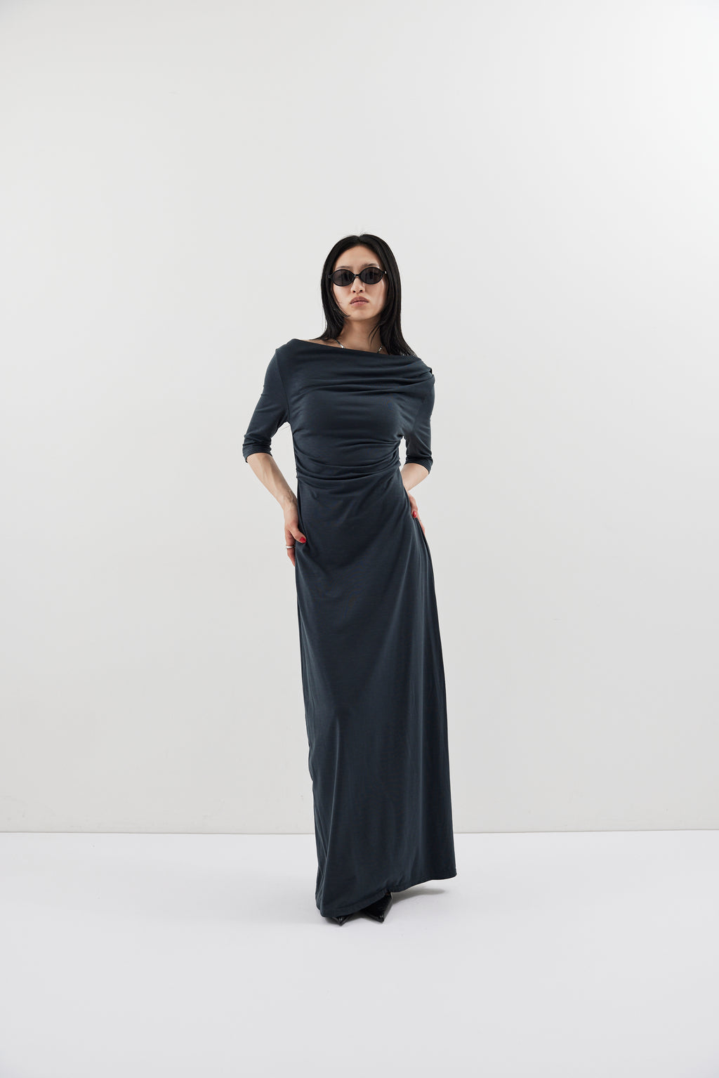 Draped design dress