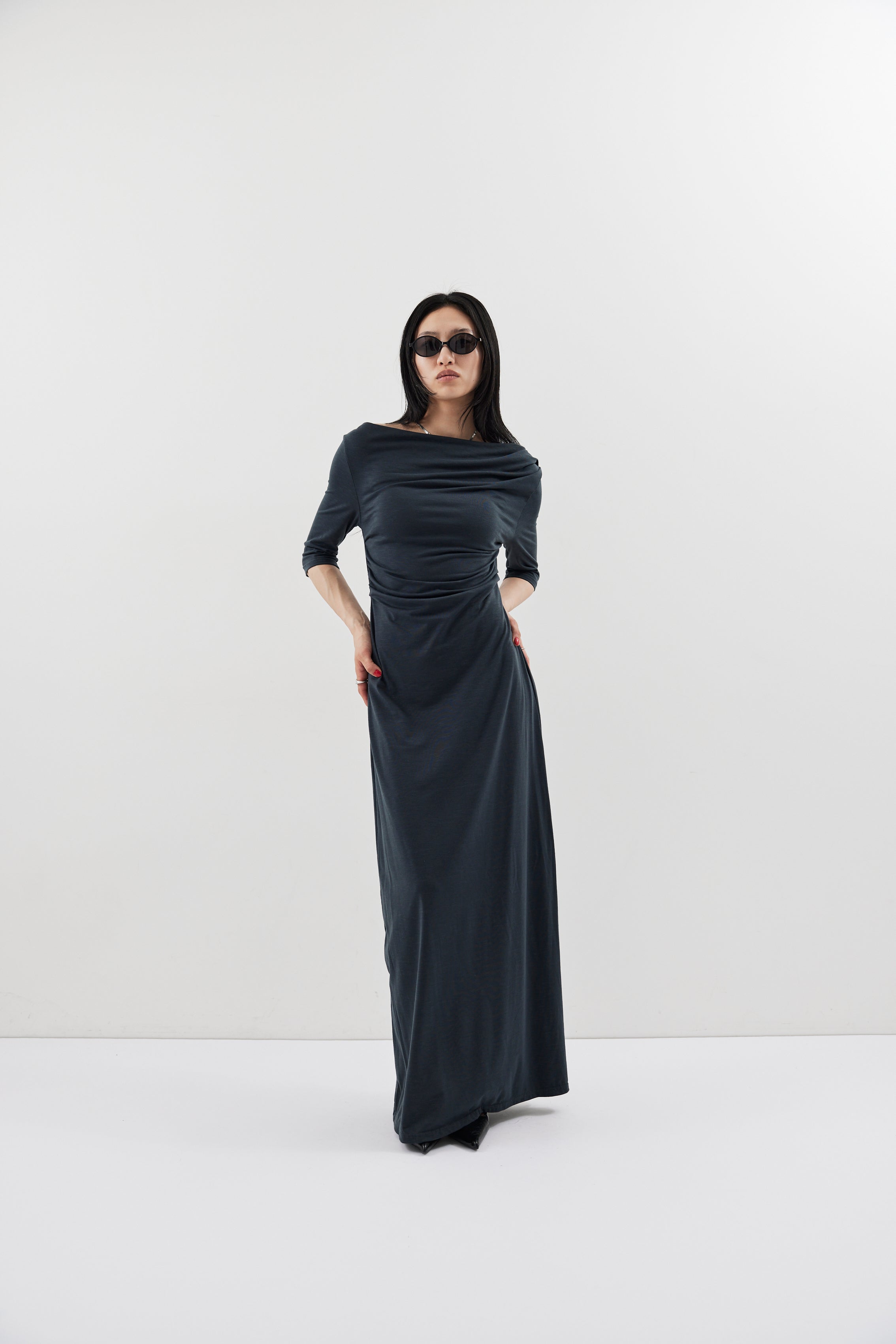 Draped design dress